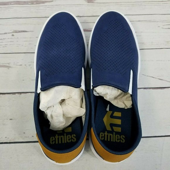 Etnies Cirrus Slip On Sneakers Men\'s Size 11 Navy/Tan main image 6